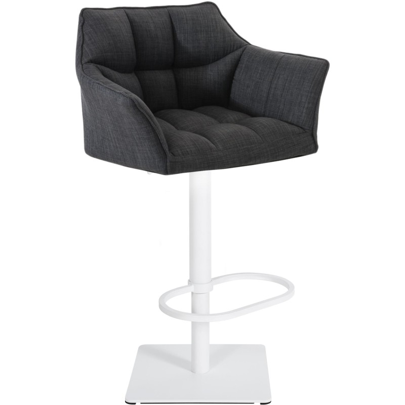 Scaun de bar Damaso W din material textil gri închis