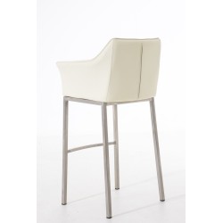 Scaun de bar Damaso E cu bază crem cu 4 picioare
