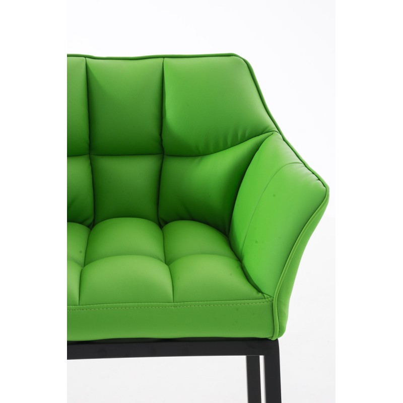 Scaun de bar Damaso B cu bază cu 4 picioare, verde