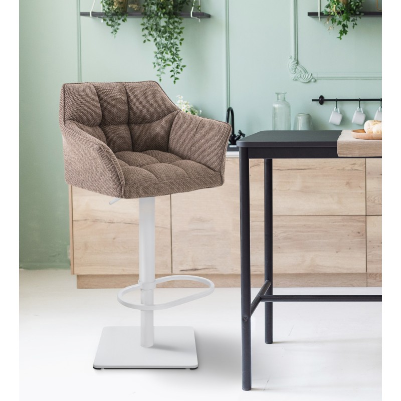 Taburet de bar din stofă Damaso W Terrabraun