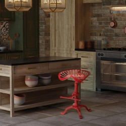 Scaun de bar Butch roșu