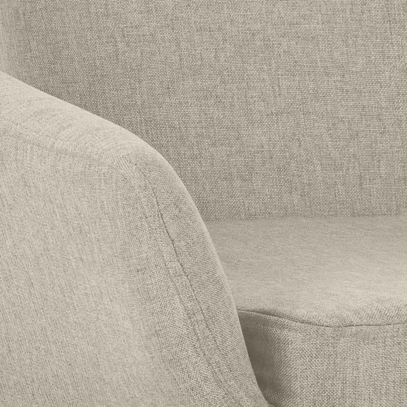 Scaun de bar Grant din material textil crem