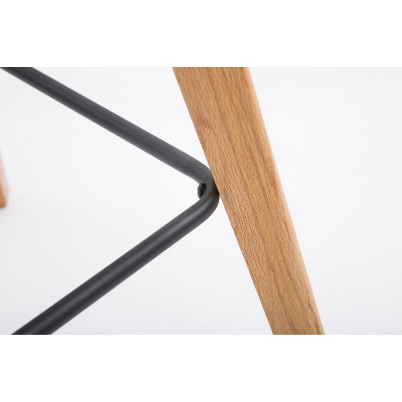 Scaun de bar Metz din material textil verde Natura