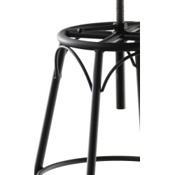 Scaun de bar negru Beam