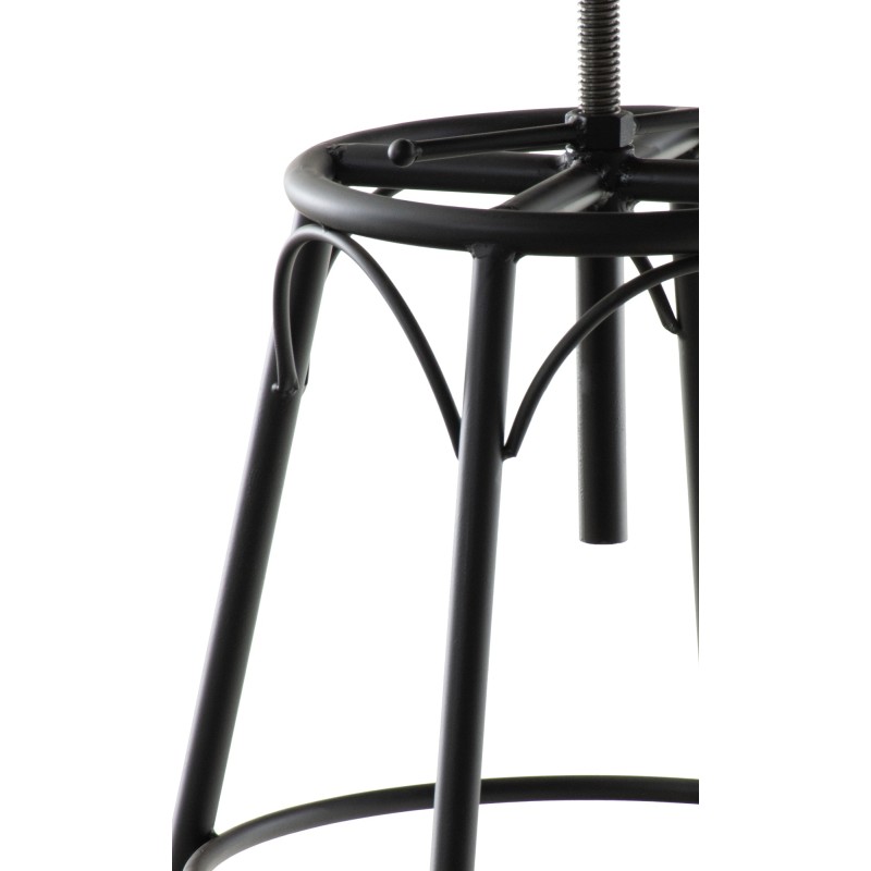 Scaun de bar negru Beam