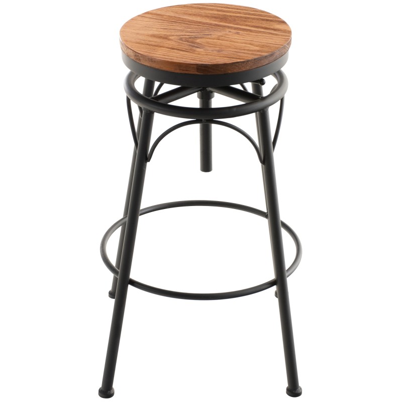 Scaun de bar negru Beam