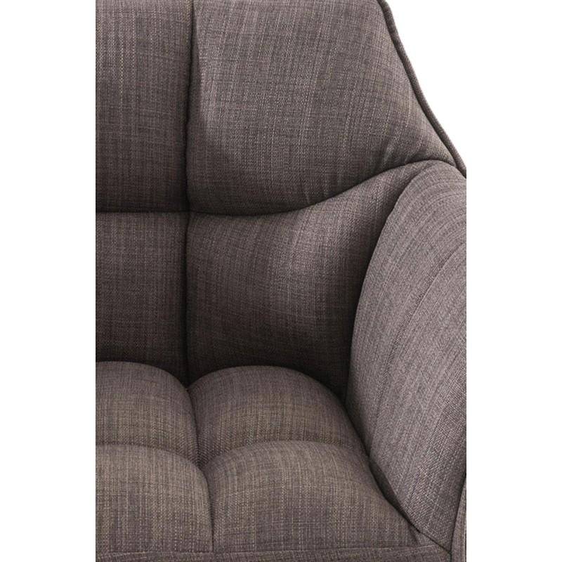 Scaun de bar Damaso W din material textil gri