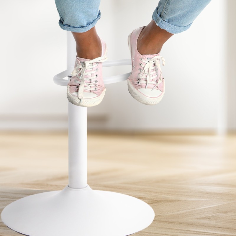 Set de 2 scaune de bar Aveiro albe