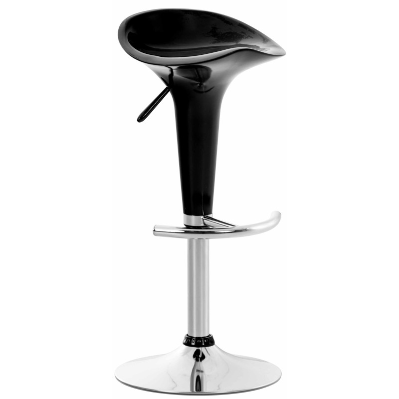 Scaun de bar negru Saddle
