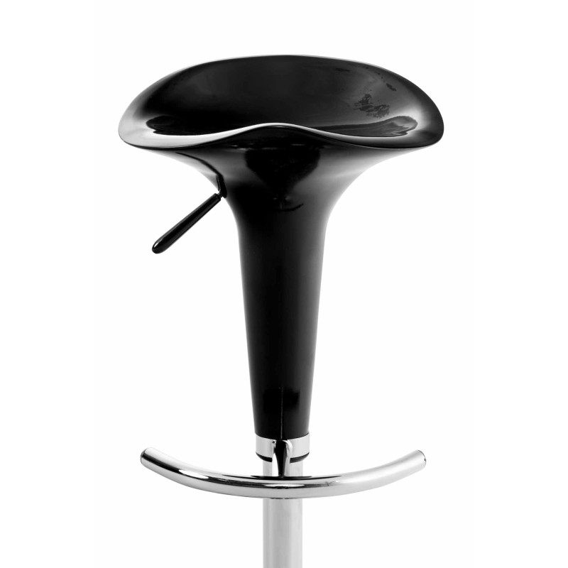 Scaun de bar negru Saddle