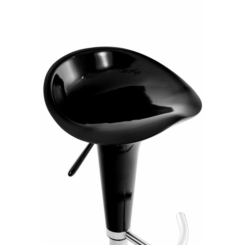 Scaun de bar negru Saddle