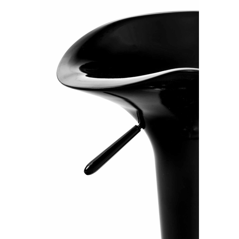 Scaun de bar negru Saddle