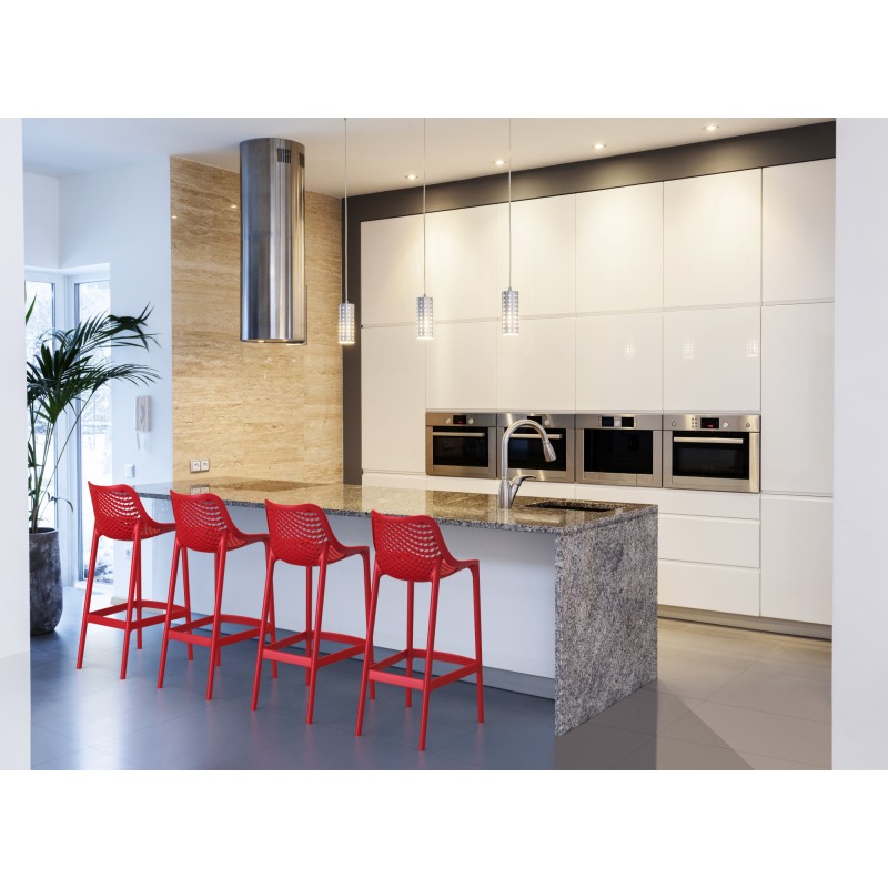 Scaun de bar roșu Air