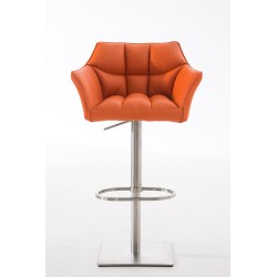 Scaun de bar portocaliu Damaso E
