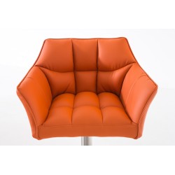 Scaun de bar portocaliu Damaso E