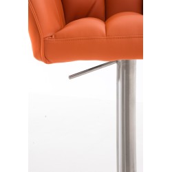 Scaun de bar portocaliu Damaso E