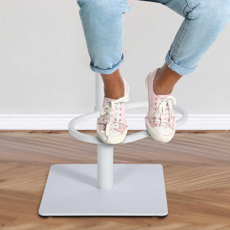 Scaun de bar Damaso W din material textil turcoaz