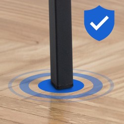 Scaun de bar Damaso B din material textil cu structură cu 4 picioare, culoare turcoaz