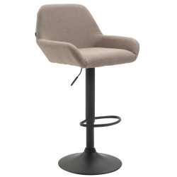 Scaun de bar Braga din material textil B taupe