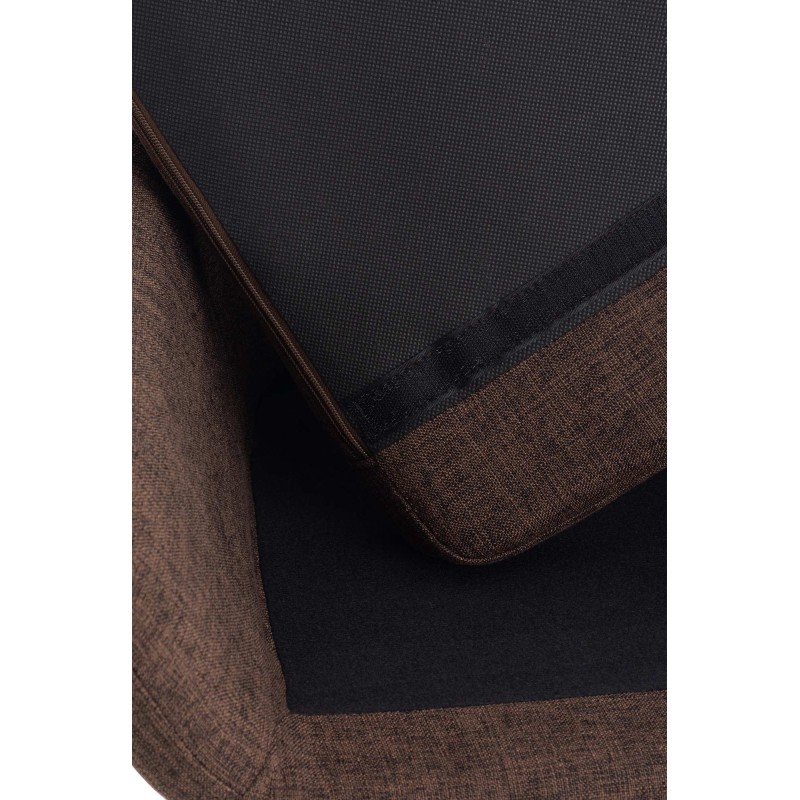 Scaun de bar din material textil Grant Brown