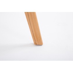 Scaun de bar Metz Natura din plastic negru