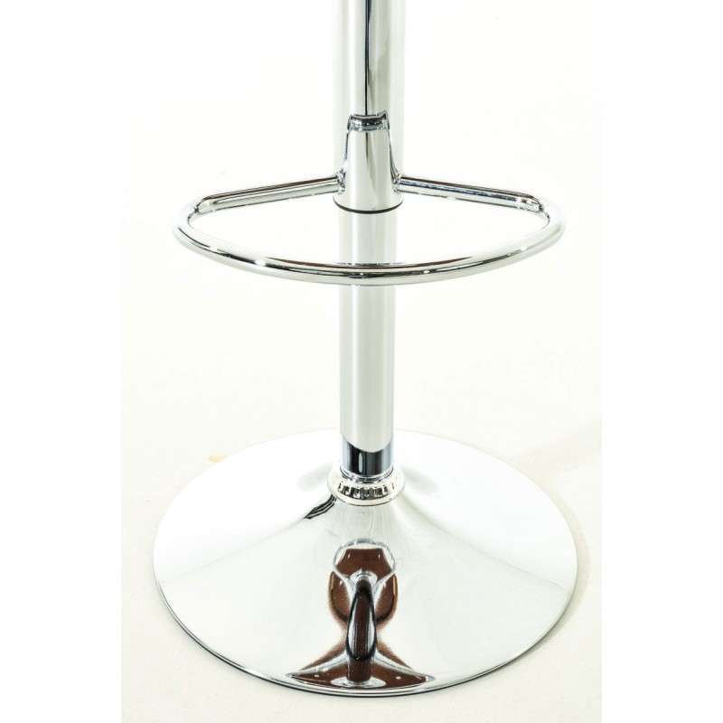 Set de 2 scaune de bar Kingston C din piele ecologică naturală/neagră