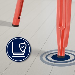 Set de 4 scaune de bar Joshua roșii