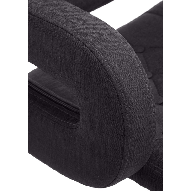 Set de 2 scaune de bar Dublin din material textil negru C