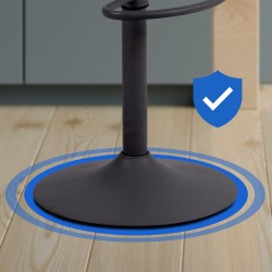 Set de 2 scaune de bar Aveiro negre