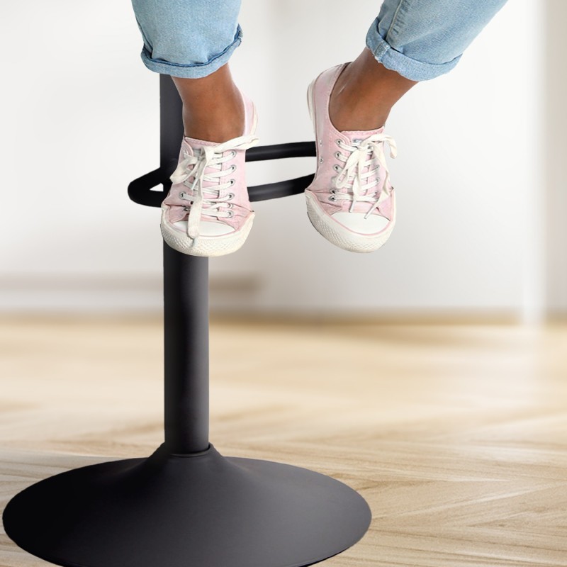 Set de 2 scaune de bar Aveiro negre