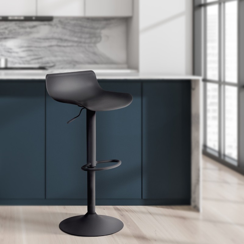 Set de 2 scaune de bar Aveiro negre