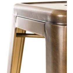 Set de 2 scaune de bar Joshua V2 aurii