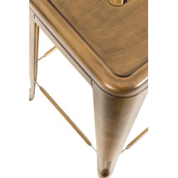 Set de 2 scaune de bar Joshua V2 aurii