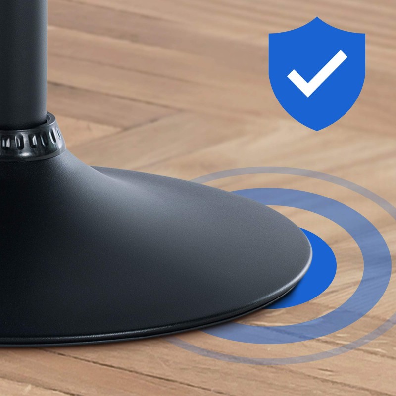 Scaun de bar Braga din catifea neagră și verde închis