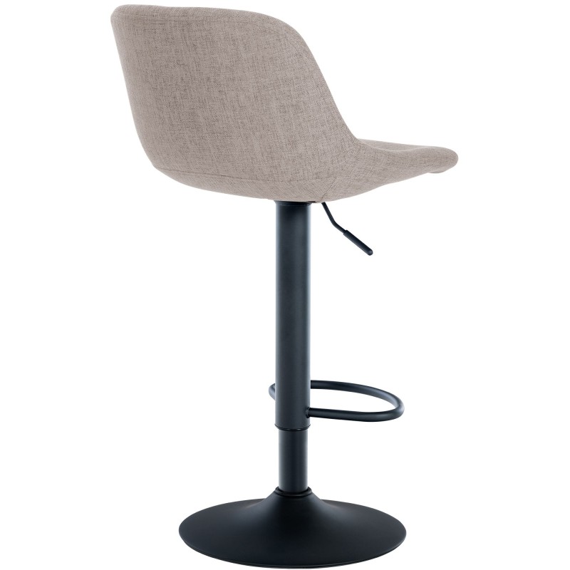 Scaun de bar Loft din material crem