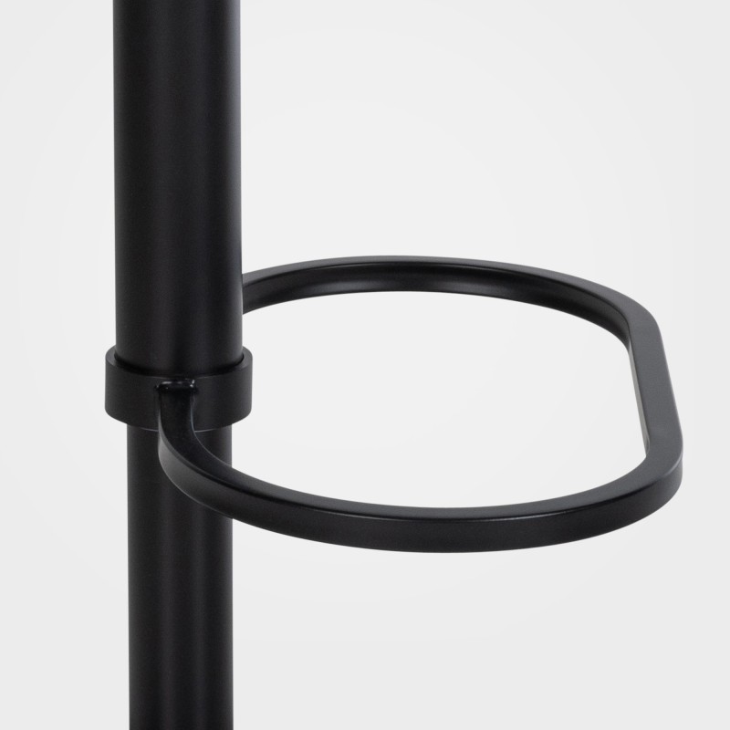 Scaun de bar Damaso B din catifea gri