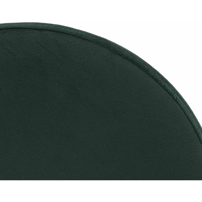 Scaun de bar cromat din catifea verde Ponte