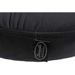 Scaun de bar Ponte din catifea neagră cromată