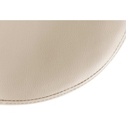 Scaun de bar Ponte din piele ecologică neagră și crem