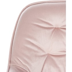 Set de 2 scaune de bar Gibson din catifea roz