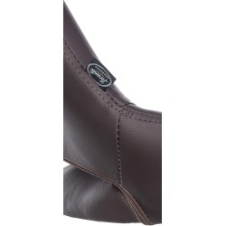 Scaun de bar Milet din piele ecologică neagră și maro