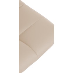 Scaun de bar Jerry din piele ecologică neagră și crem