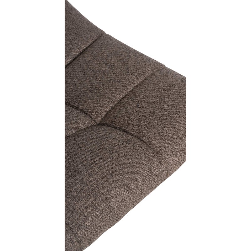 Scaun de bar Jerry din material textil negru taupe