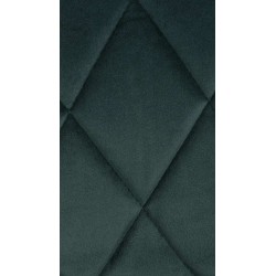 Scaun de bar Lazio în crom catifelat verde închis