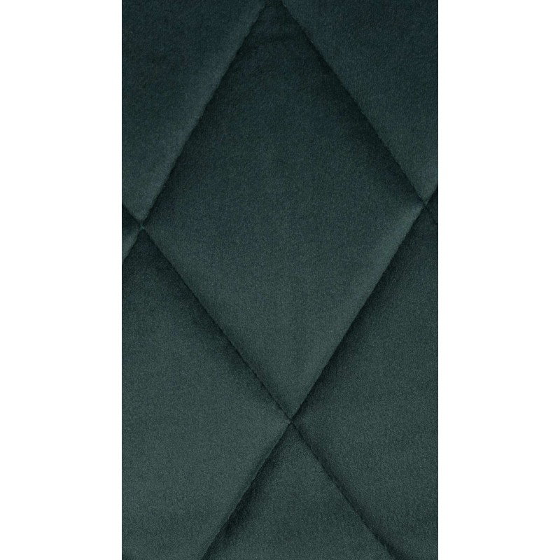 Scaun de bar Lazio în crom catifelat verde închis