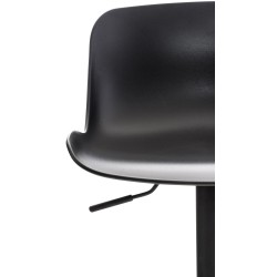 Set de 4 scaune de bar Almada negre