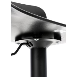 Set de 4 scaune de bar Almada negre