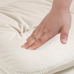 Scaun de bar Damar crem catifea cromată