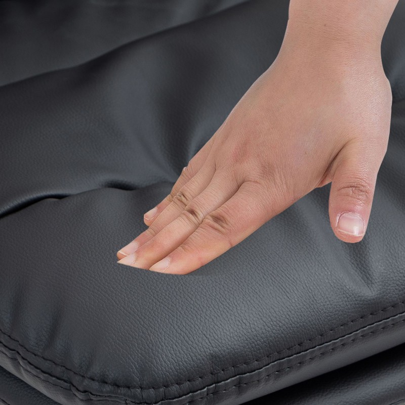 Scaun de bar Damar din piele ecologică albă și neagră