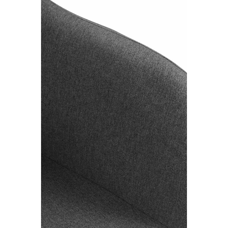 Scaun de bar Natoma din material textil cromat gri închis